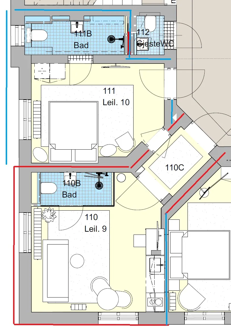 Plantegning av Rom 110 i Josefines gate 30